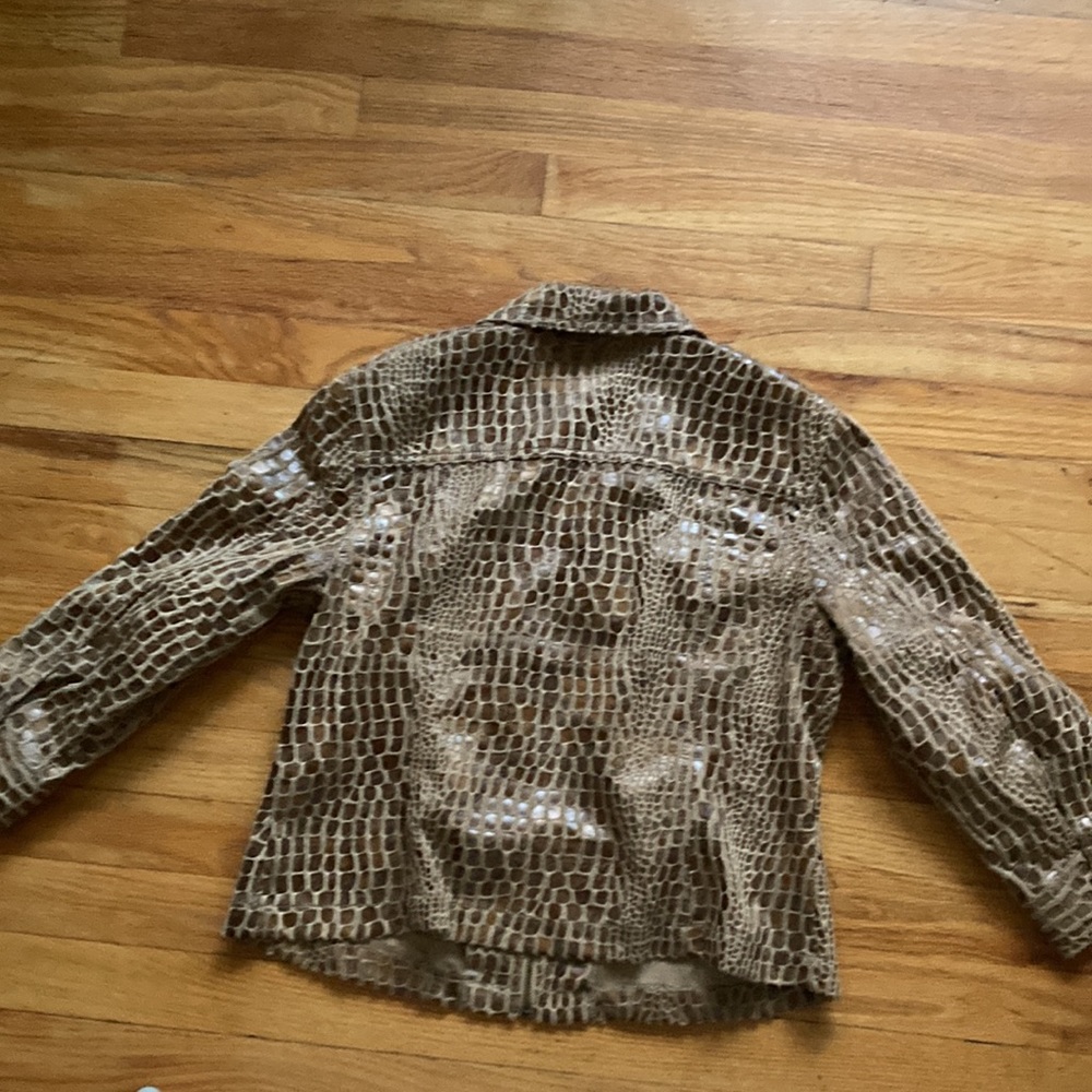 Ruby Rd Faux Alligator Patterned Jacket - image 6